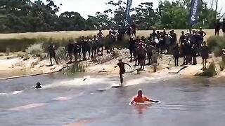 Unbelievable: Person Running On Water