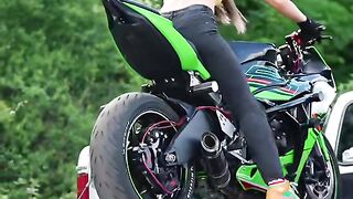 Amazing bike stances:You _Said_It_Was_Impossible....