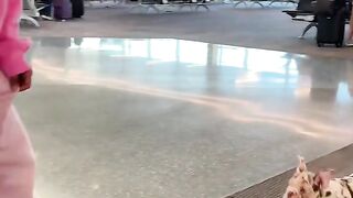 Rulphy with mom on airport