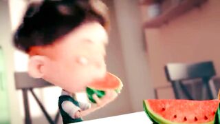 Today is best video water mellon part 1