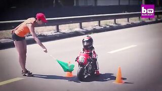 Baby Biker 4-Year-Old Has Insane Motorcycle Skills