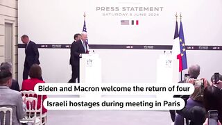 Biden, Macron 'welcome return' of four Israeli