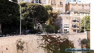 Girl driving Ferrari 458 Italia