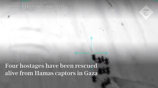 Israel rescues four hostages held by Hamas in ‘daring’ raid into Gaza