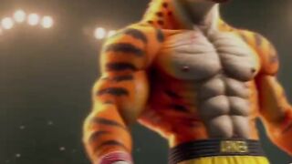 AI cat boxing story