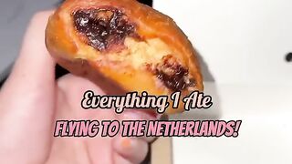 Everything I ate flying to the Netherlands