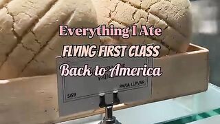 Everything I ate flying first class back to America! #foodie