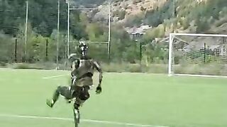 Robot vs Human: Who_Did_It_Better????#Future of football is here