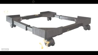 Best Suitable for 6.5 kg IFB Washing Machine Fully Fiber Premium Heavy Duty Fully Top Load Washing Machine Stand/Trolley