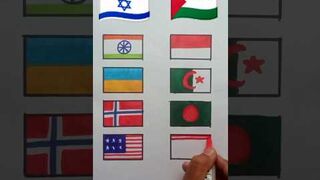 Palestine ???????? VS Israel ???????? support countries flag