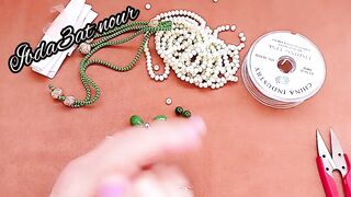 jewelry 101تعليم اكسسوارات اليدوية خطوات عمل عقد بلدي سهل وانيق.