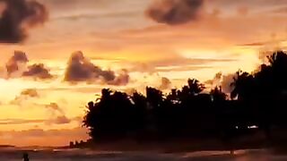calm evening calm beach