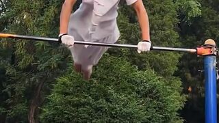 old man defying gravity and age!
