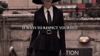 15 ways to respect yourself.