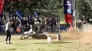Crazy Motorbike Limb In History#bikeracing