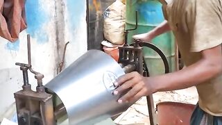 It's a magic man-Amazing steel bucket manufacturing complete process