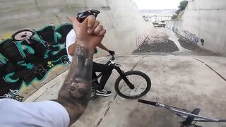 INSANE BMX VS MTB HILLBOMB RACE!