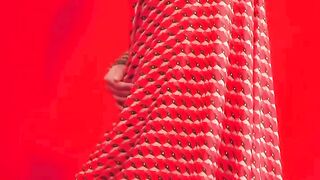 Simroo mai pee ka naam…red saree fashion