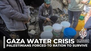Gaza water crisis Israeli bombings worsen shortages and forcing families to ration