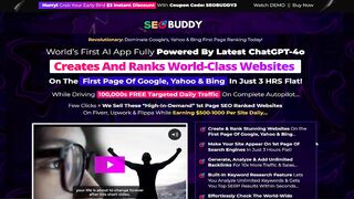 Seo Buddy AI Review - Rank Your Website Google First Page