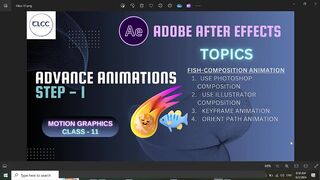 11- AE Advance Animation Step 1 | Live Class TLCC