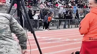 Running Forward There's Mom Waiting Soldier Surprise Homecoming
