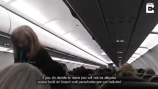 World's Funniest Flight Attendant Leaves Passengers In Hysterics 2