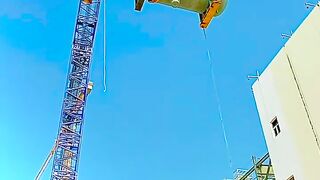 heavy lifting at construction project