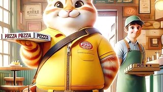 Pinterest vidhero cat deliver pizza but customer angry
