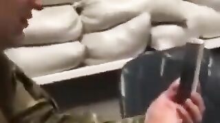 Ukrainian Soldier Mocks Russian Soldier's Death in Viral Video