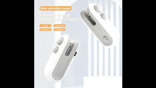 Mini SnacksBag Sealer, Rechargeable 2 in 1 Bag Heat Sealer