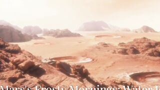 Mars's Frosty Mornings Water Ice on Tharsis Volcanoes