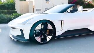 Supercar Roadster with a Drone  Polestar Concept