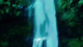 Waterfall waves music .