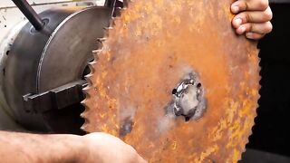 Pembuatan pisau/pedang Damascus