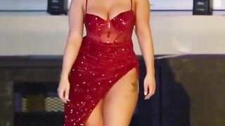 ye Jo teri paiylo ki chan chan hai#red#dress#catwalk#fashion