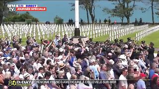 D-Day__les_hymnes_français_et_américains_retentissent_lors_de_la_cérémonie_franco-américaine(360p).