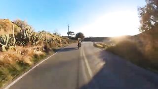 Exploring Santorini with Royal Enfield Himalayan in January  Dominika Rides