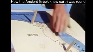 This is how the Ancient Greek knew earth was round????