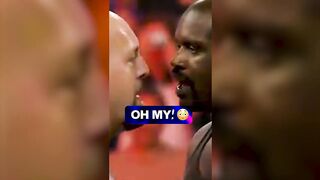 When Big Show met SHAQ ???????? #wrestling #funny #edit #video #how #nba #shaq