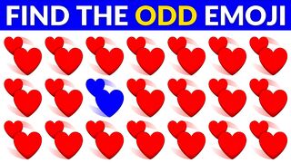 HOW SHARP ARE YOUR EYES | Find The Odd Emoji | Emoji Puzzle | Hard Puzzles | Party Games