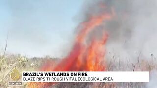 ‘An inferno’: The largest wetlands in the world are on fire in Brazil