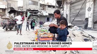 Israel destroyed Khan Younis yet these Palestinians came back home