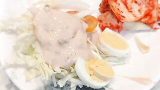 Eating at feast and fire buffet