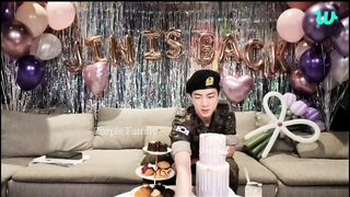 BTS Jin Weverse Live after Military Discharg 12.06.2024