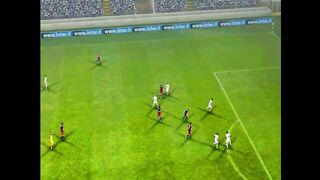 Leo Messi double kick goal in the air