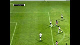 Leo Messi very precise shot