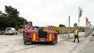 Receive&Transport A Brand New Caterpillar 374 Excavator From Eltrak To Papaioannou Group Facilities