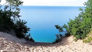 Sand dunes in a michigan national