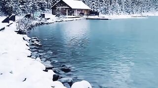 Lake louise in the winter